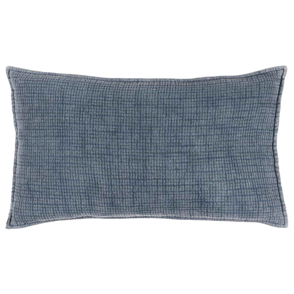 Plain Blue Cushions - Ribble Cushion Cover Ink Yard