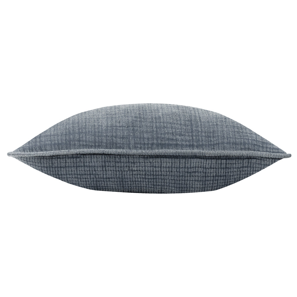 Plain Blue Cushions - Ribble Cushion Cover Ink Yard