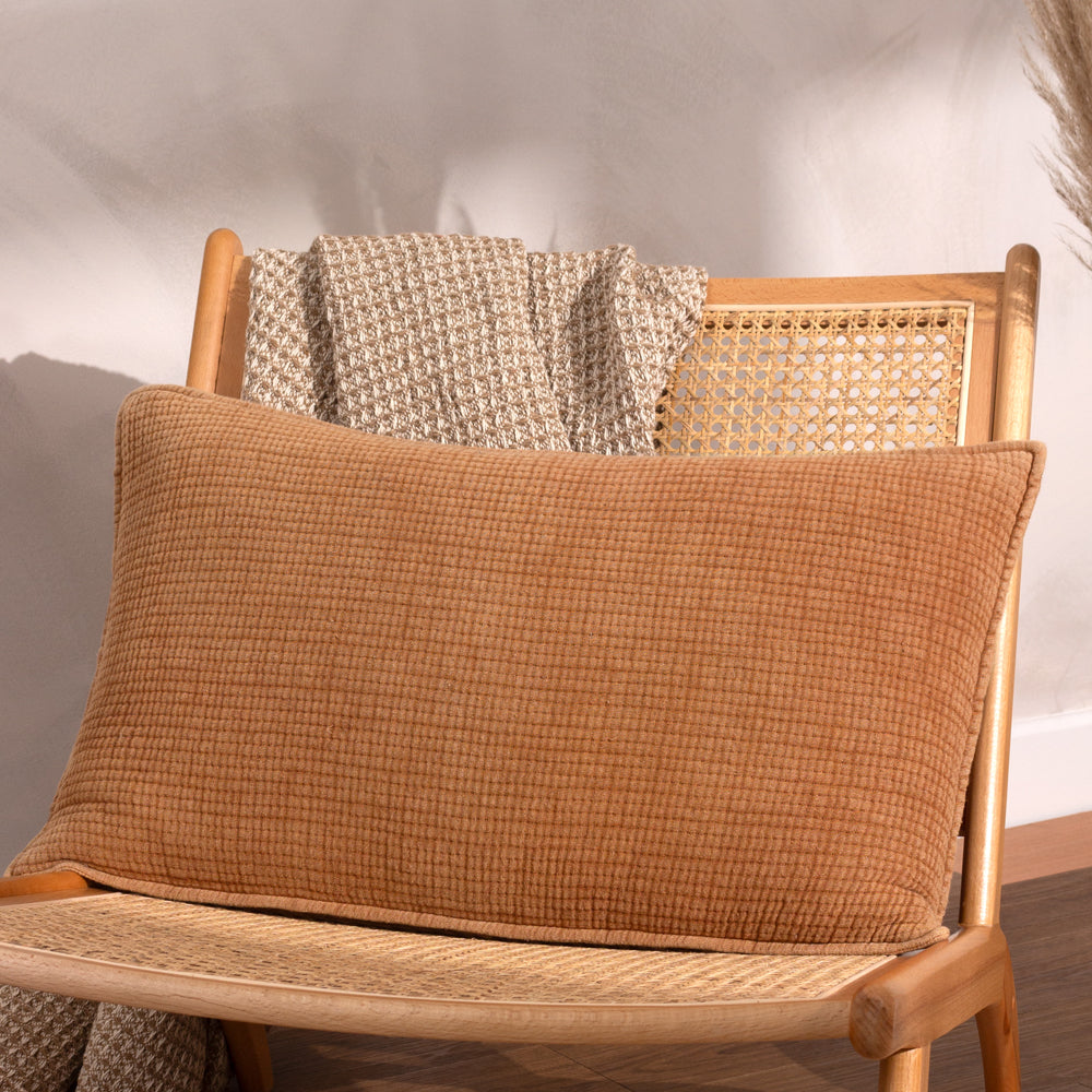 Plain Brown Cushions - Ribble Cushion Cover Pecan Yard