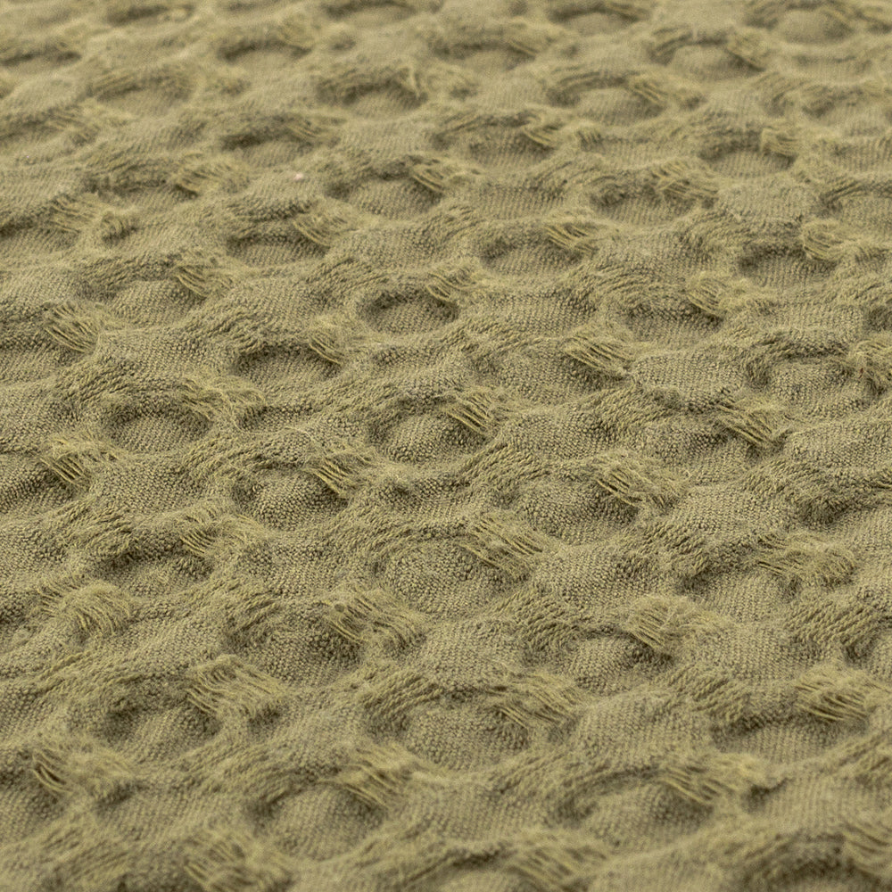 Plain Green Throws - Ronan Sherpa Throw Moss Yard