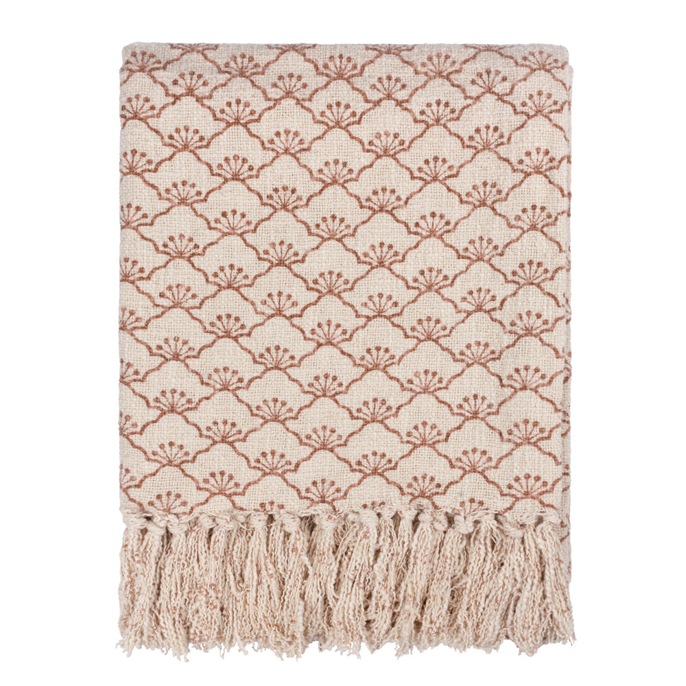 Floral Red Throws - Saku Throw Kilm Red Yard