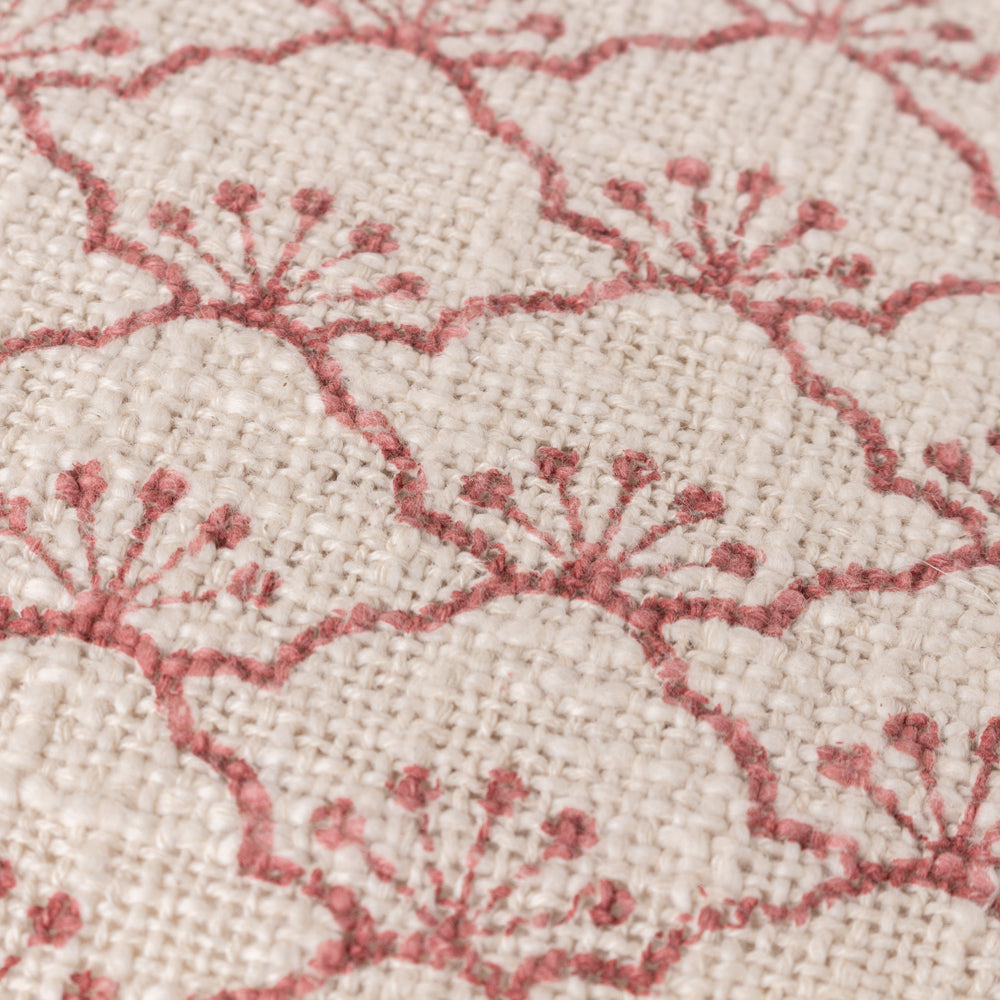 Floral Red Throws - Saku Throw Kilm Red Yard