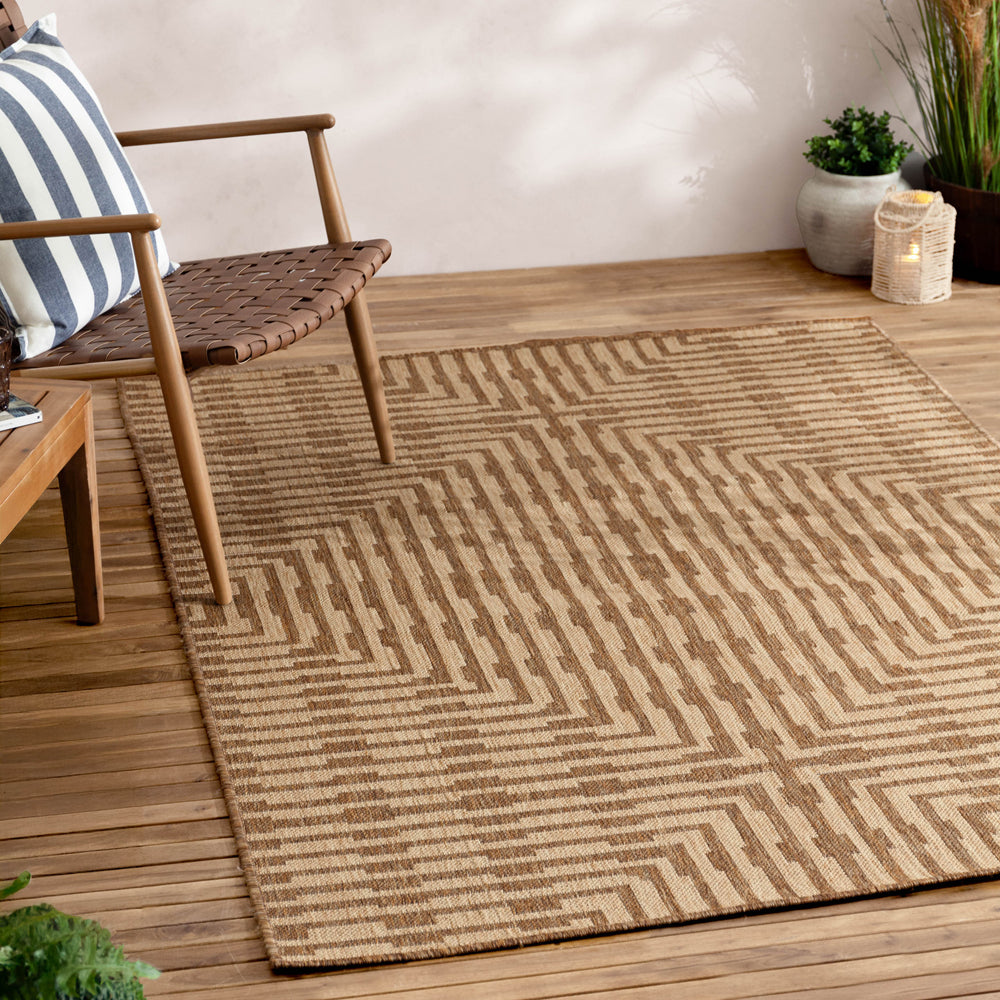 Beige Rugs - Sandown Jute Effect Indoor/Outdoor Rug Natural Yard