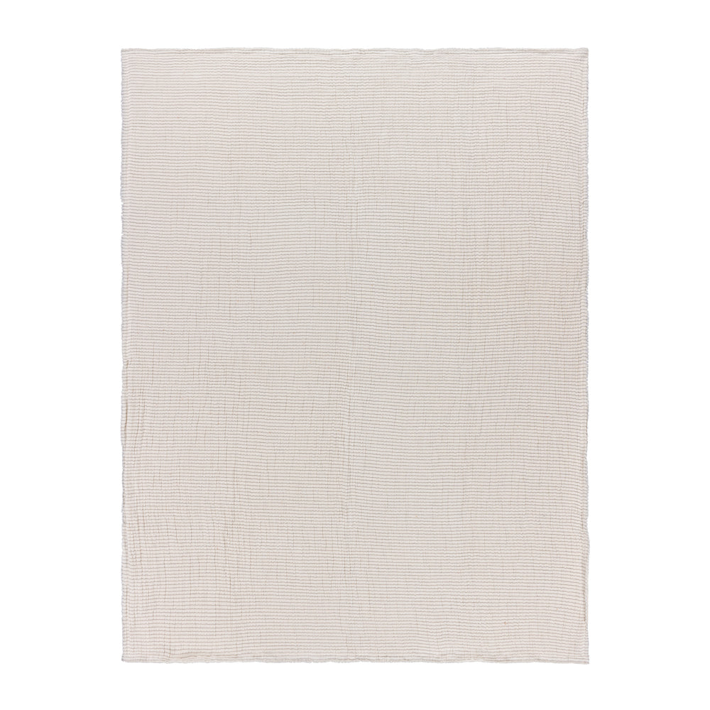 Striped Beige Throws - Skye Sherpa Throw Natural/Grey Yard