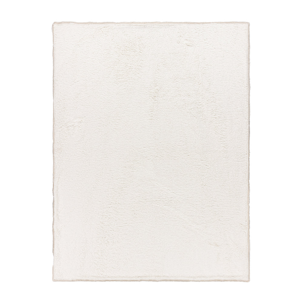 Striped Beige Throws - Skye Sherpa Throw Natural/Grey Yard