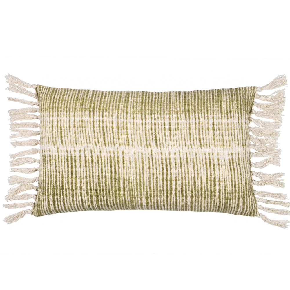 Abstract Green Cushions - Sono Ink Cushion Cover Olive Yard