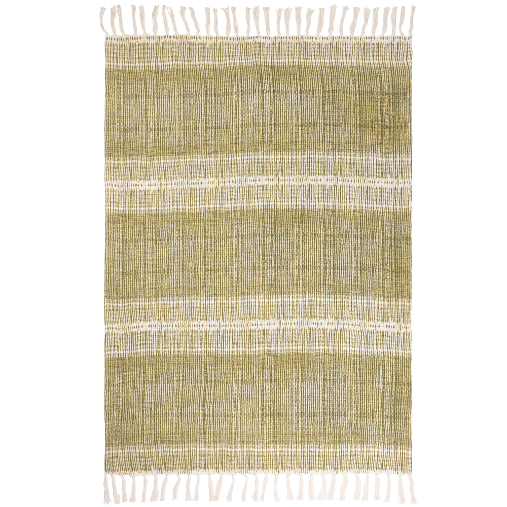 Abstract Green Throws - Sono Ink Throw Olive Yard