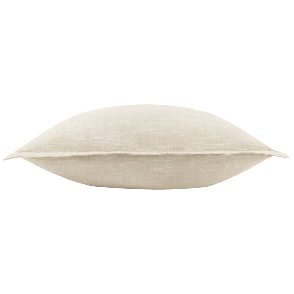 Plain Beige Cushions - Torresman Cotton Slub Cushion Cover Natural Yard