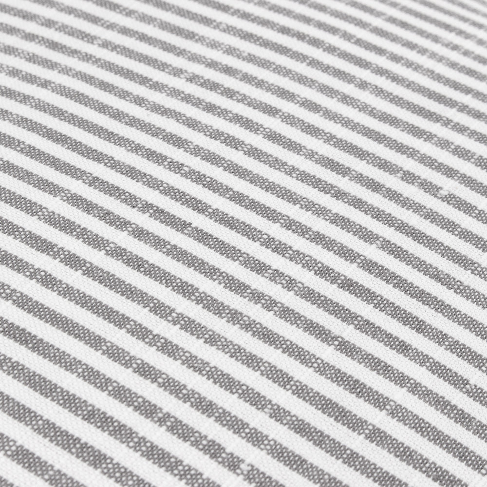 Striped Grey Cushions - Truro Stripe Reversible Cushion Cover Grey Yard