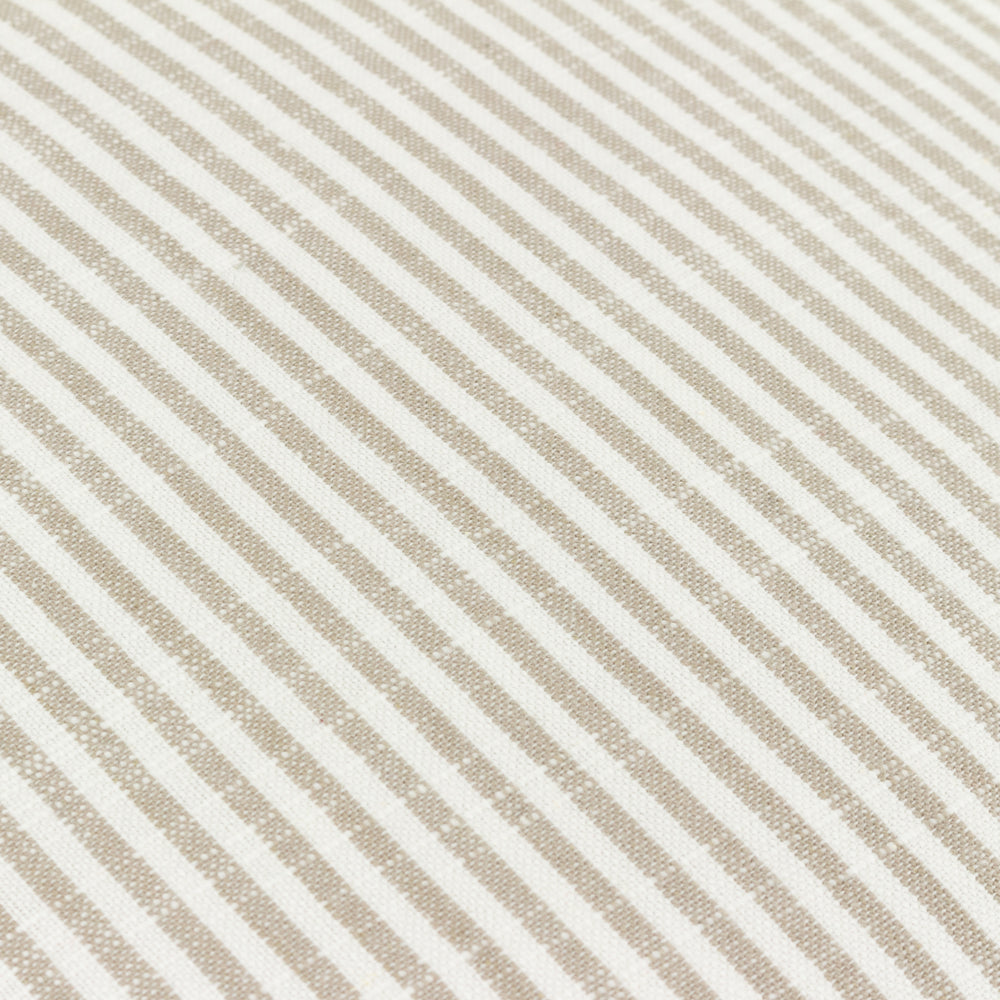 Striped Beige Cushions - Truro Stripe Reversible Cushion Cover Natural Yard
