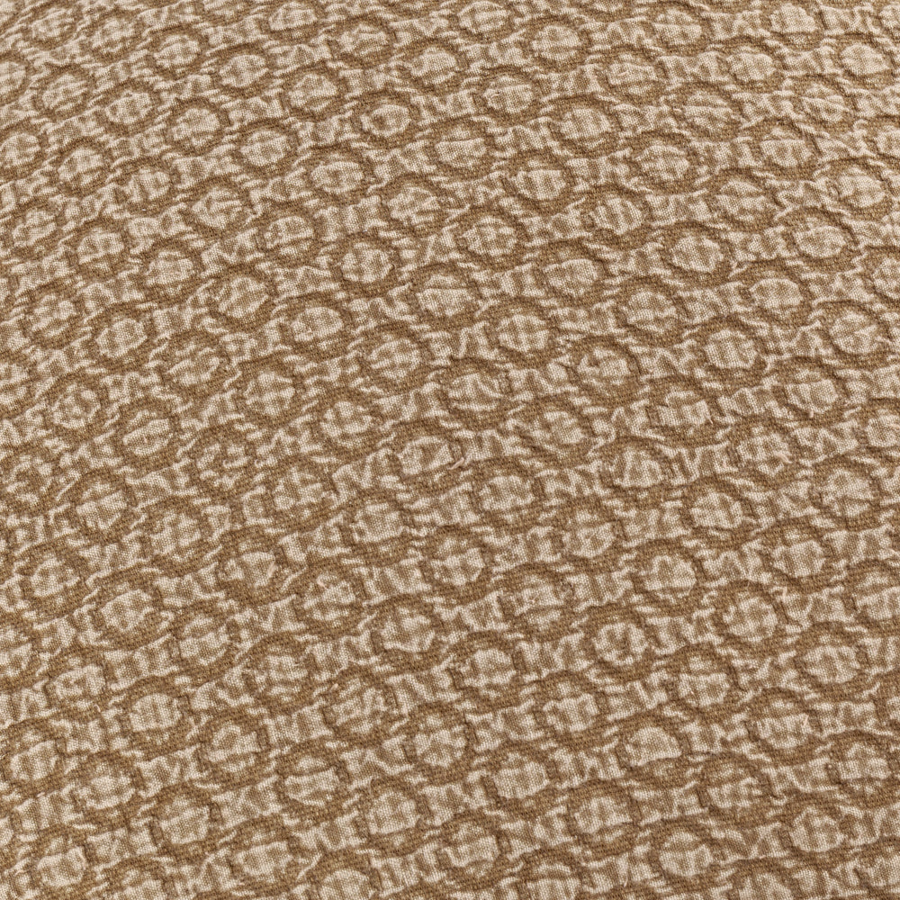Geometric Beige Cushions - Tryfan Textured Cotton Polyester Filled Cushion Biscuit Yard