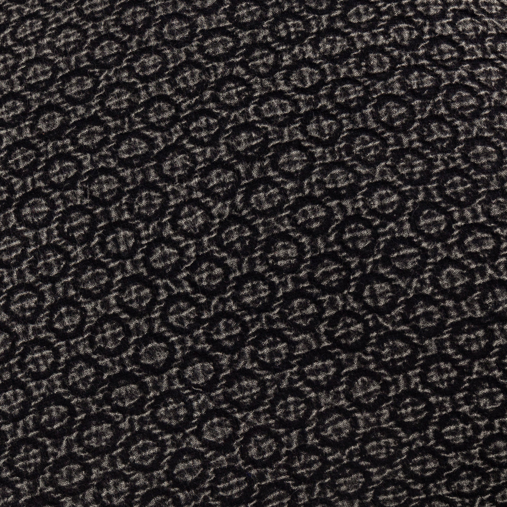 Geometric Black Cushions - Tryfan Textured Cotton Polyester Filled Cushion Black Yard