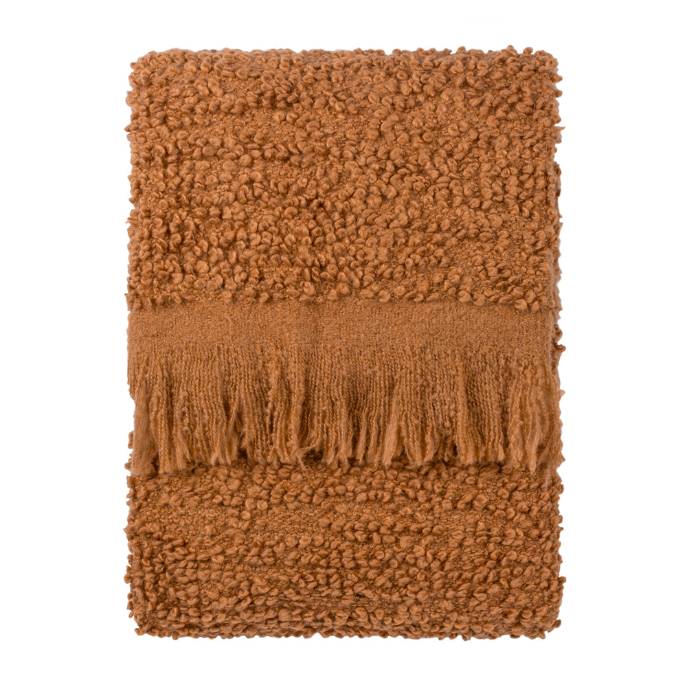 Plain Orange Throws - Ulsmere Throw Ginger Yard
