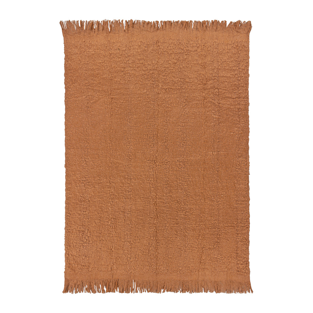 Plain Orange Throws - Ulsmere Throw Ginger Yard