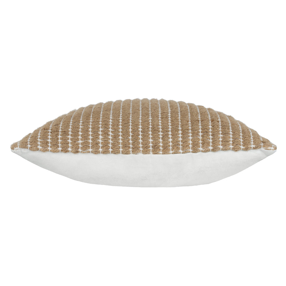 Striped Beige Cushions - Weaves Stripe Cushion Cover Natural Yard