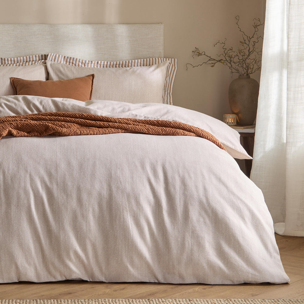 Harris Brushed Cotton Duvet Cover Set Natural