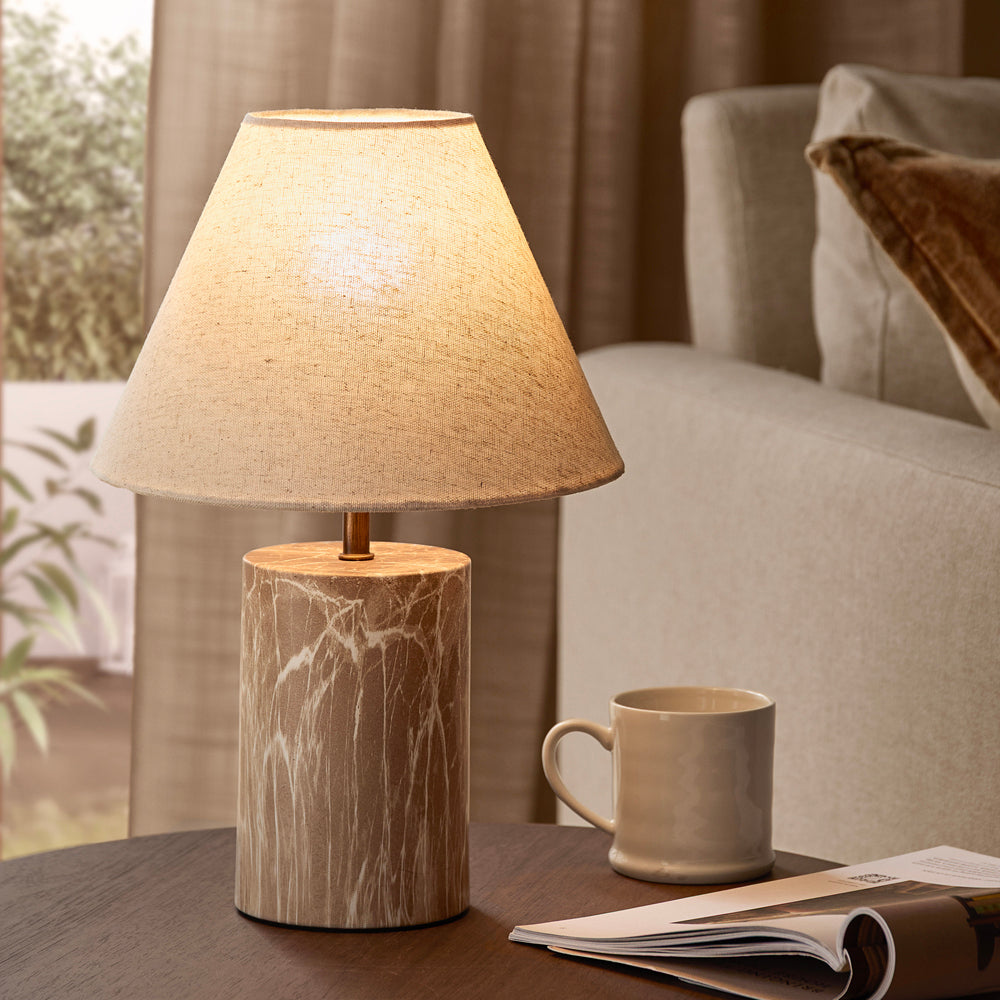 Plain Beige Lighting - Austell Wired Table Lamp Sand Yard