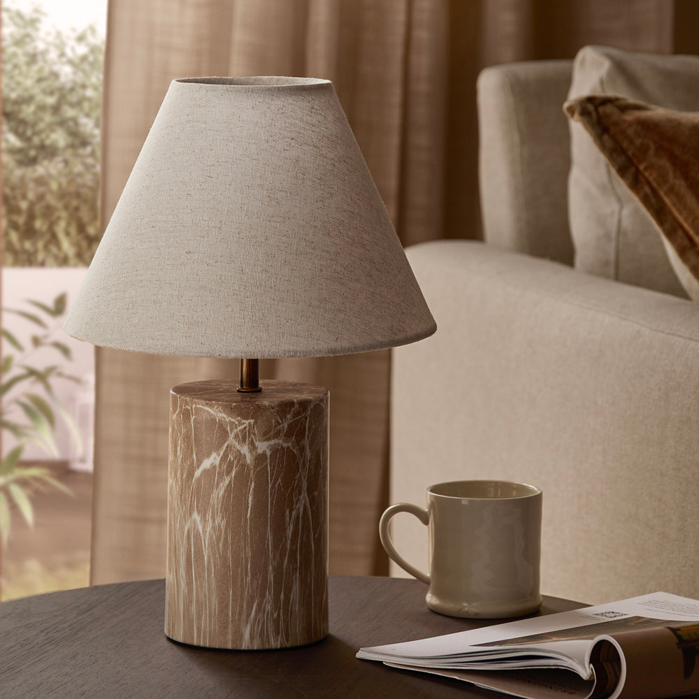 Plain Beige Lighting - Austell Wired Table Lamp Sand Yard