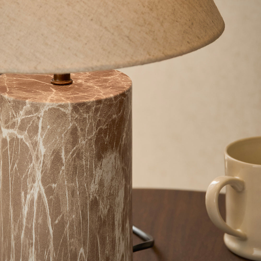 Plain Beige Lighting - Austell Wired Table Lamp Sand Yard