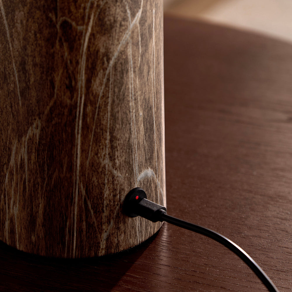 Plain Brown Lighting - Austell Rechargeable Table Lamp Espresso Brown Yard