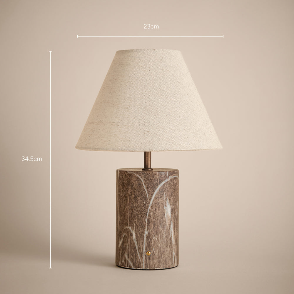 Plain Brown Lighting - Austell Rechargeable Table Lamp Espresso Brown Yard