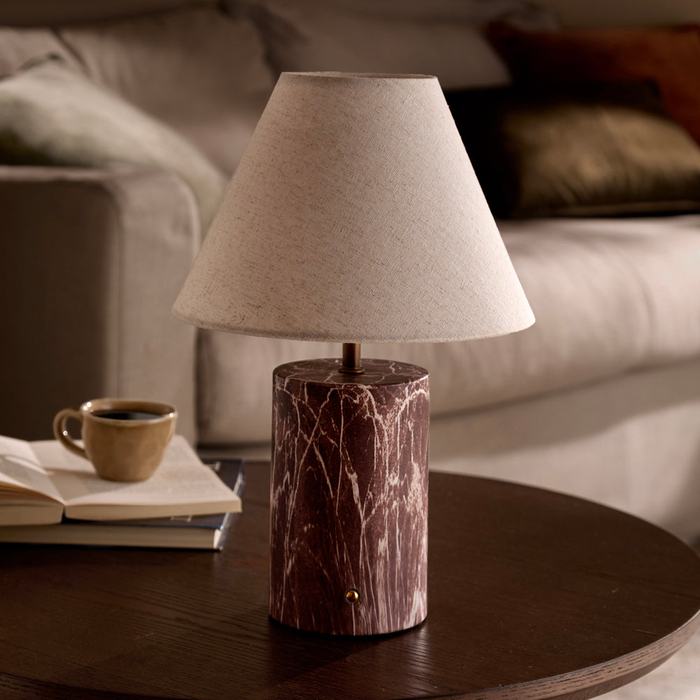 Plain Red Lighting - Austell Rechargeable Table Lamp Rosso Yard