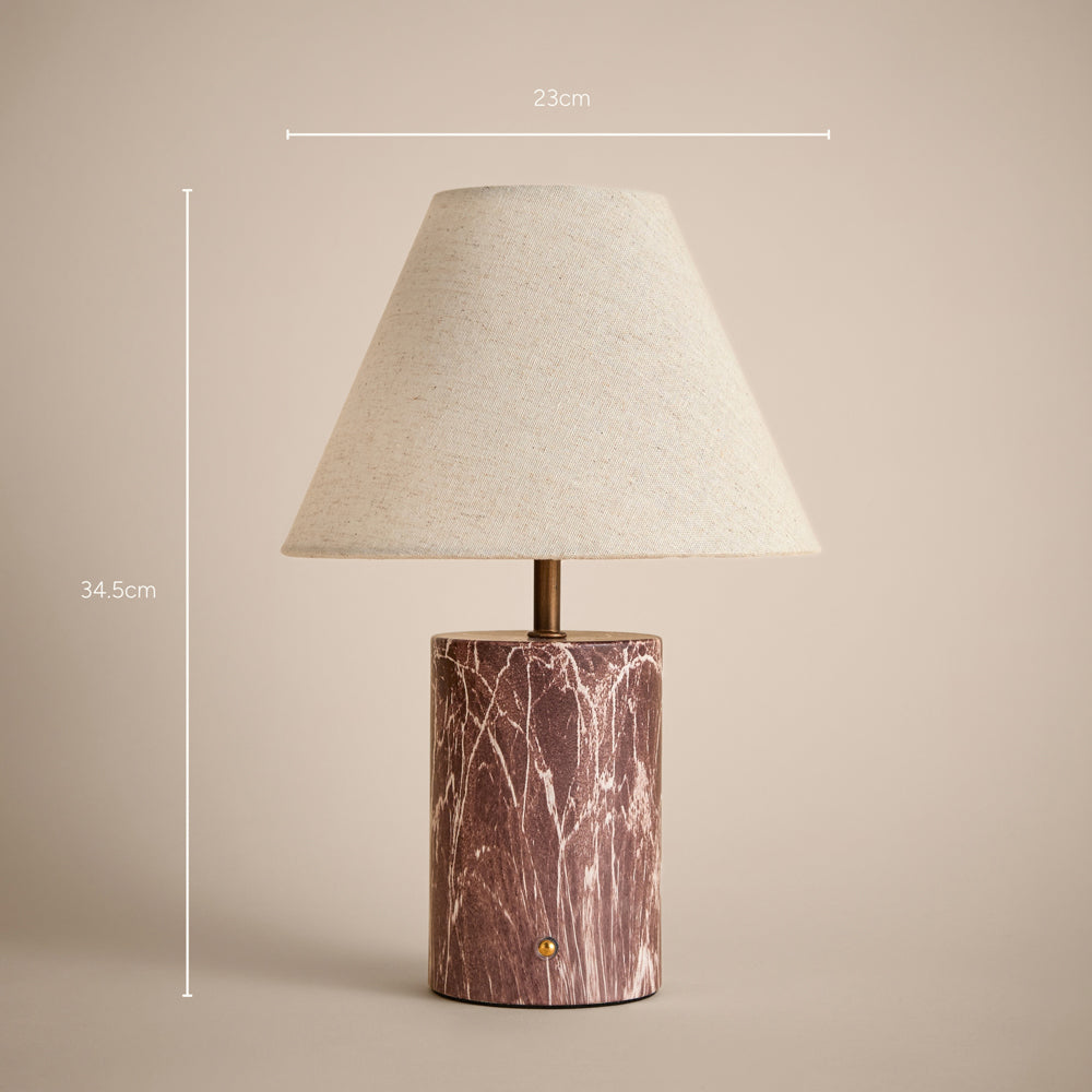 Plain Red Lighting - Austell Rechargeable Table Lamp Rosso Yard