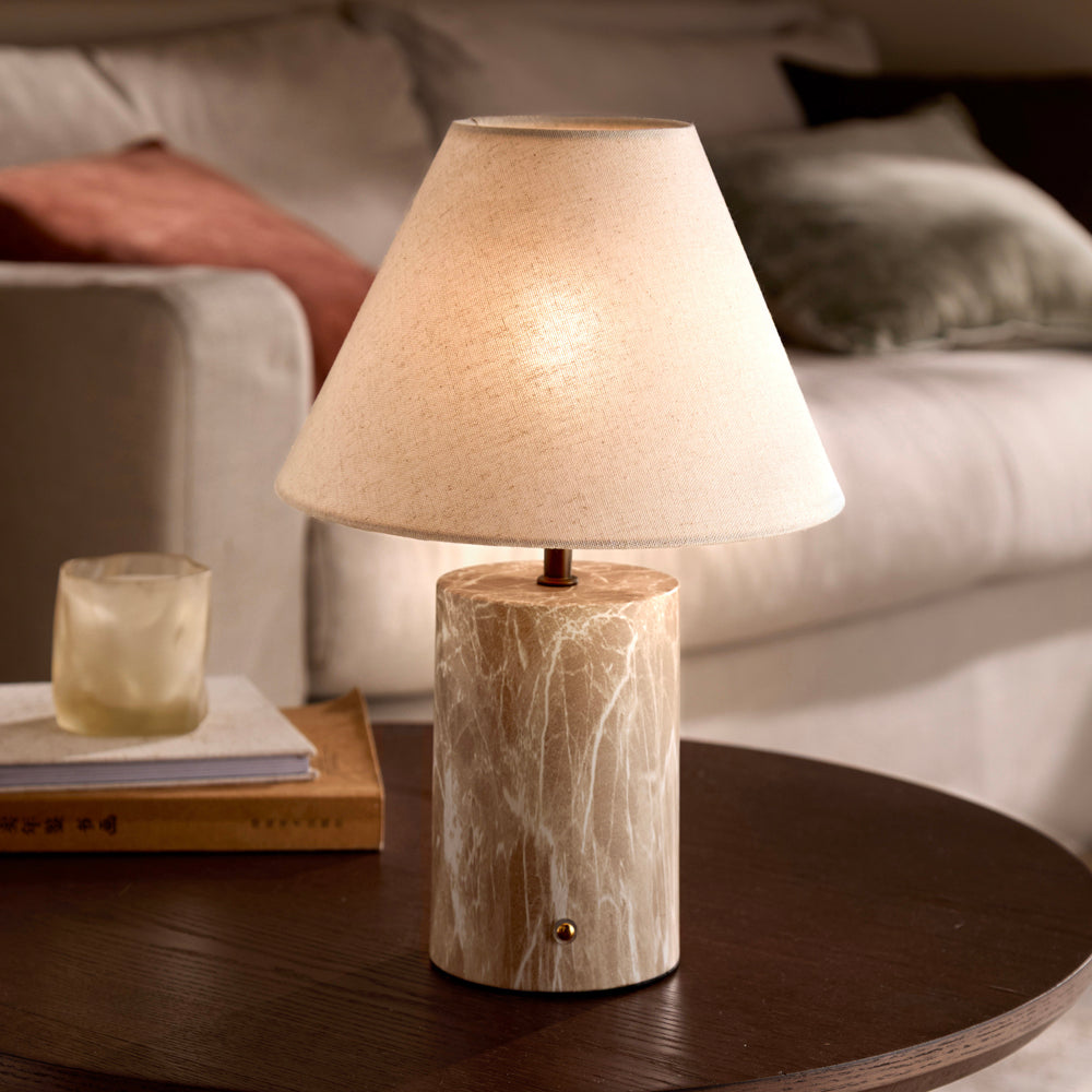 Plain Beige Lighting - Austell Rechargeable Table Lamp Sand Yard