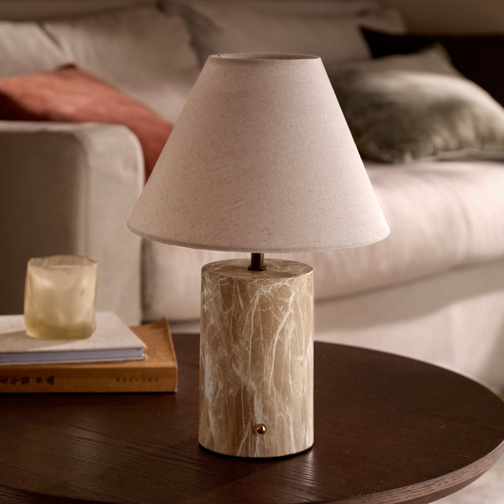 Plain Beige Lighting - Austell Rechargeable Table Lamp Sand Yard