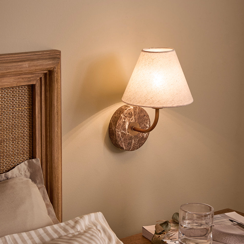 Plain Brown Lighting - Austell Rechargeable Wall Light Espresso Brown Yard