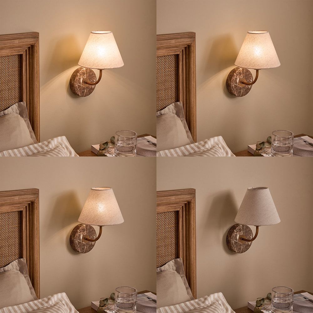 Plain Brown Lighting - Austell Rechargeable Wall Light Espresso Brown Yard