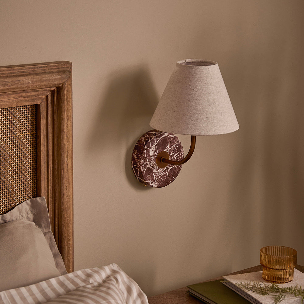 Plain Red Lighting - Austell Rechargeable Wall Light Rosso Yard