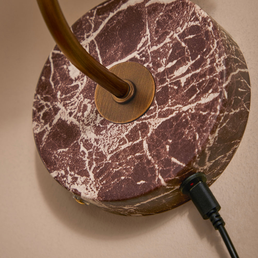 Plain Red Lighting - Austell Rechargeable Wall Light Rosso Yard