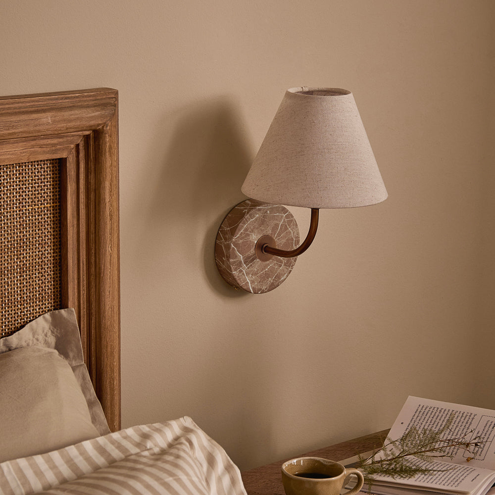 Plain Beige Lighting - Austell Rechargeable Wall Light Sand Yard