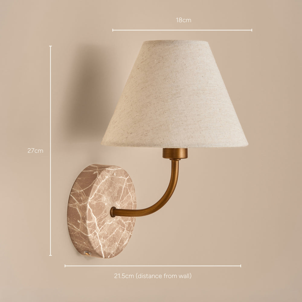 Plain Beige Lighting - Austell Rechargeable Wall Light Sand Yard