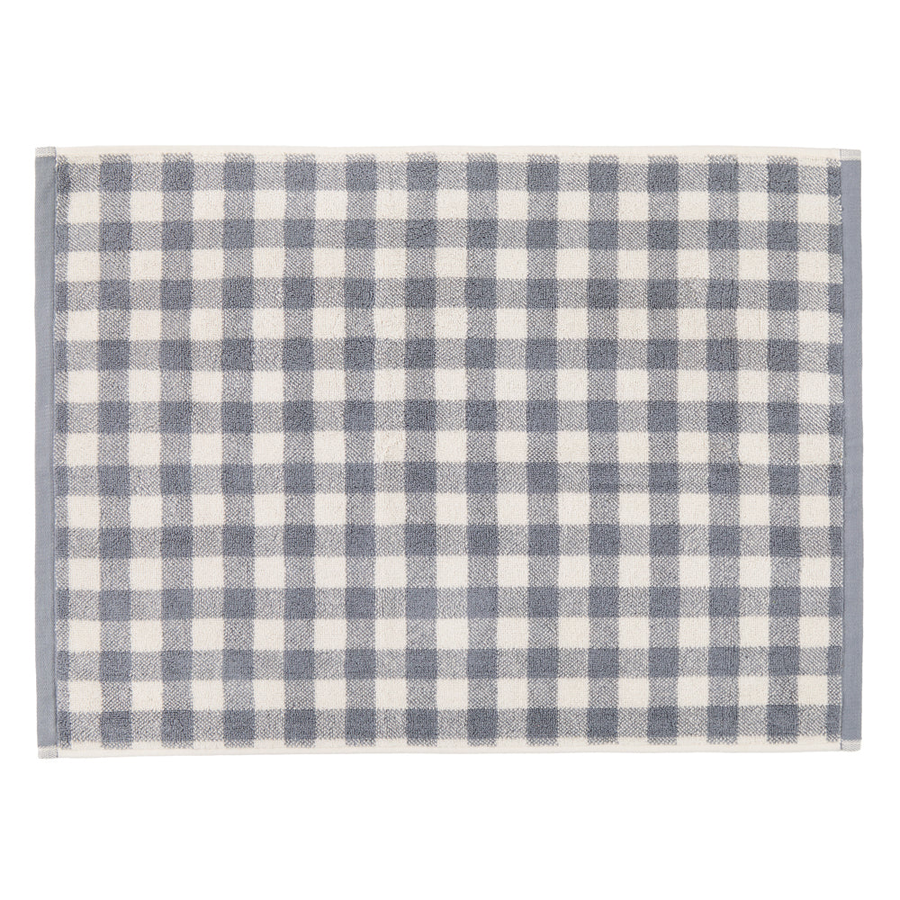 Check Blue Bathroom - Barton Gingham Check Bath Mat Denim Blue Yard