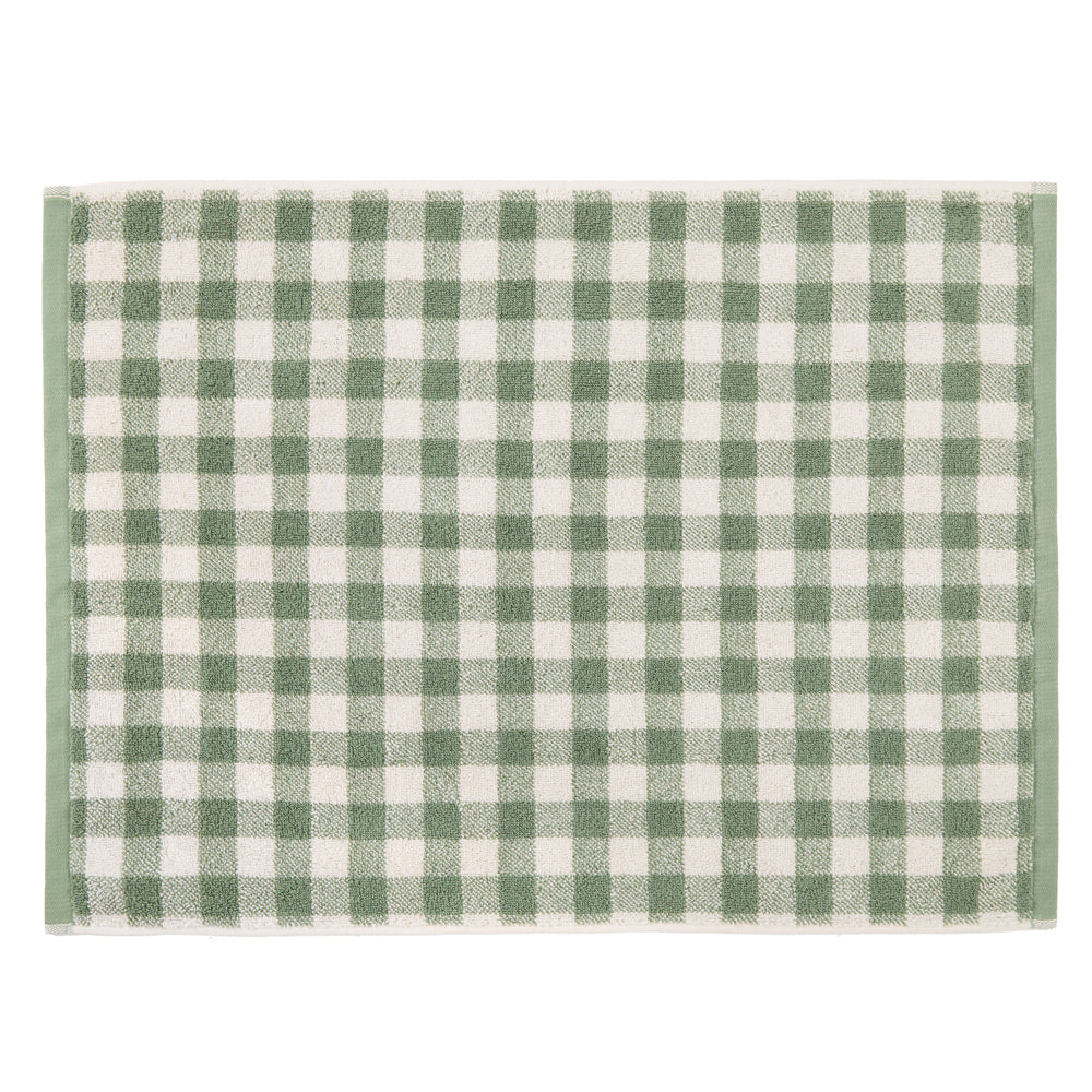 Check Green Bathroom - Barton Gingham Check Bath Mat Forest Yard