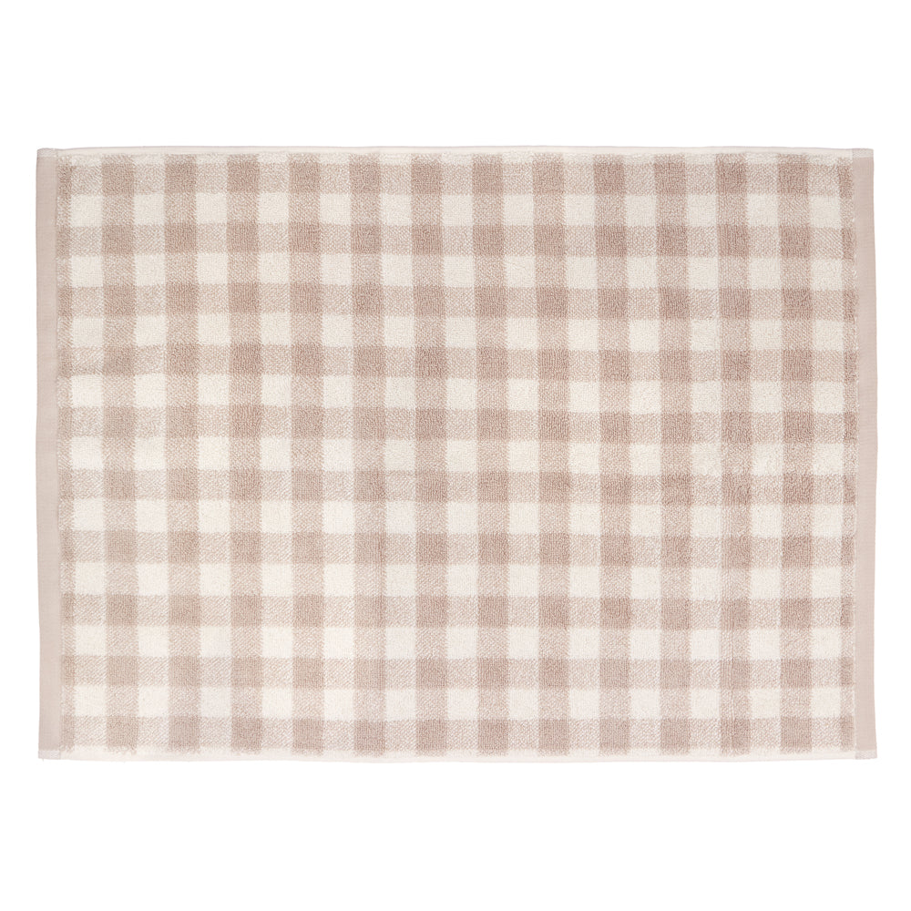 Check Cream Bathroom - Barton Gingham Check Bath Mat Natural Yard
