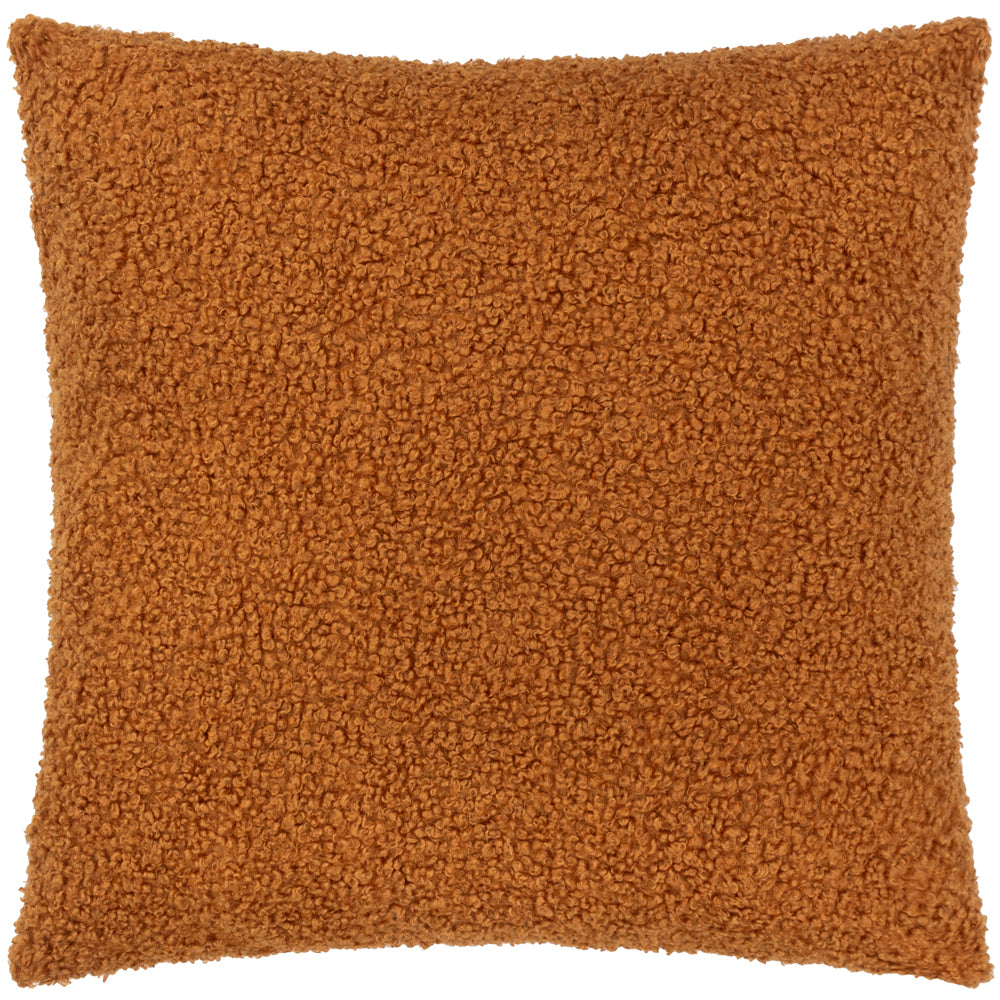 Plain Orange Cushions - Cabu Chunky Boucle Cushion Cover Ginger Yard