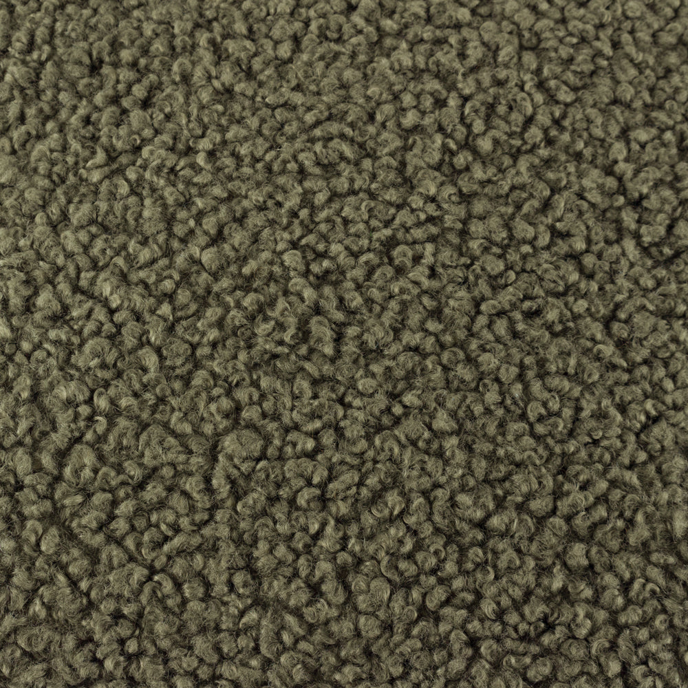 Plain Green Cushions - Cabu Chunky Boucle Cushion Cover Khaki Yard