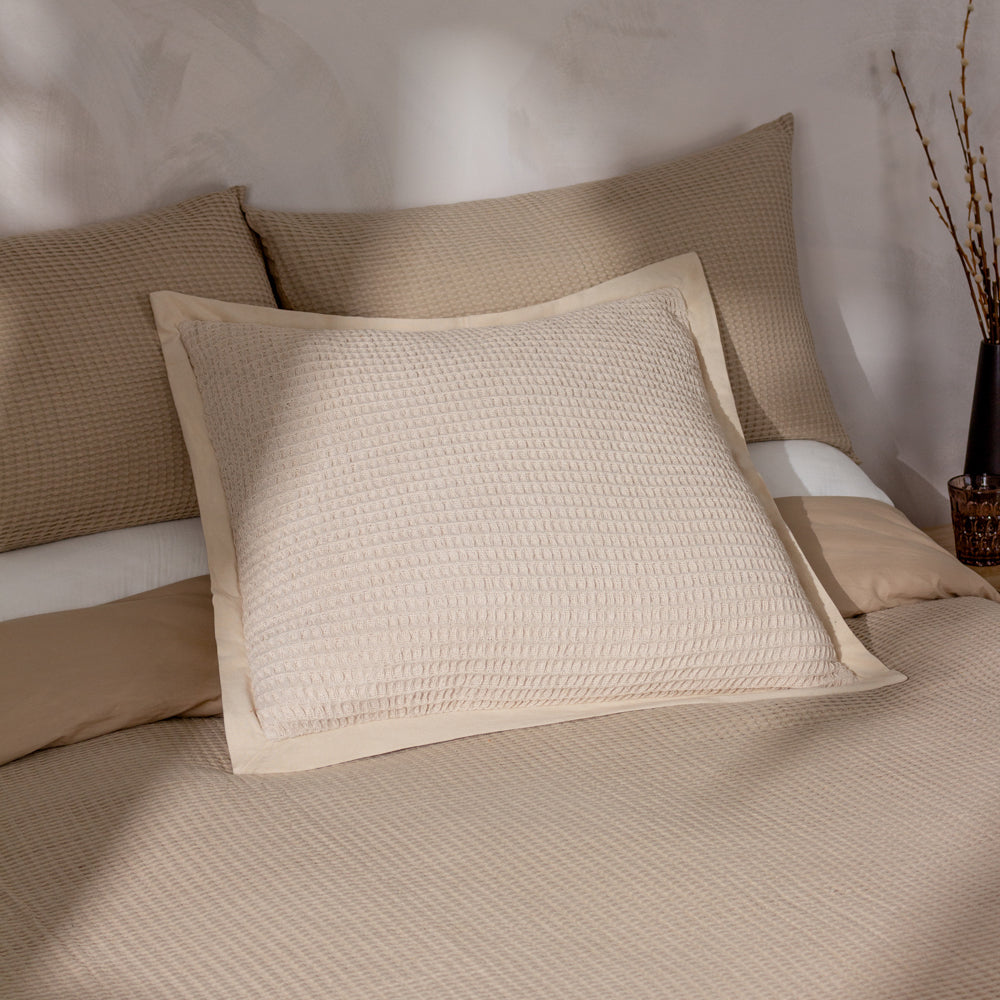 Plain Beige Cushions - Canopy  Polyester Filled Cushion Natural Yard