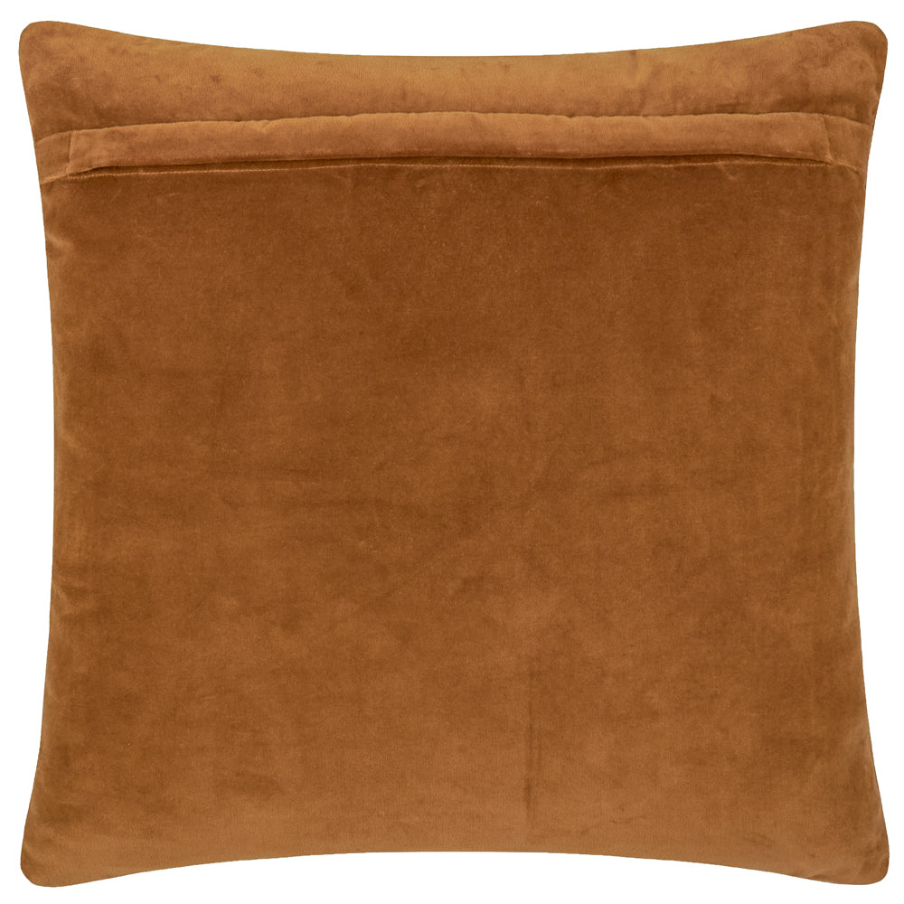 Plain Brown Cushions - Dales Quilted Cotton Velvet Cushion Cover Pecan Yard