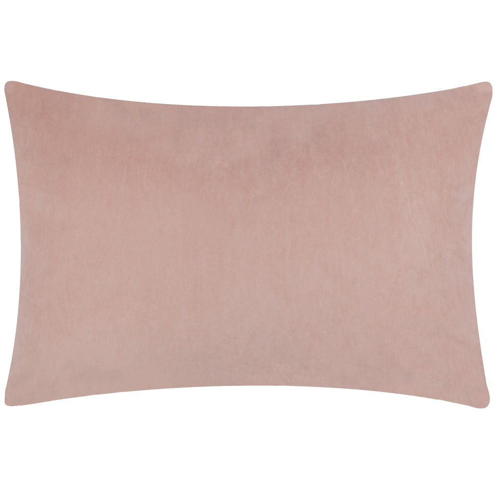 Plain Pink Cushions - Darland Velvet Polyester Filled Cushion Dusty Rose Yard