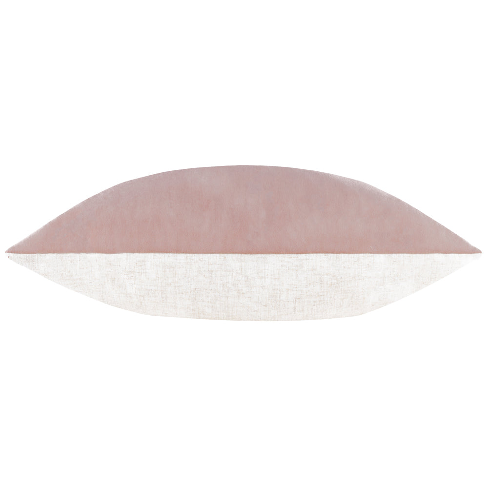 Plain Pink Cushions - Darland Velvet Polyester Filled Cushion Dusty Rose Yard