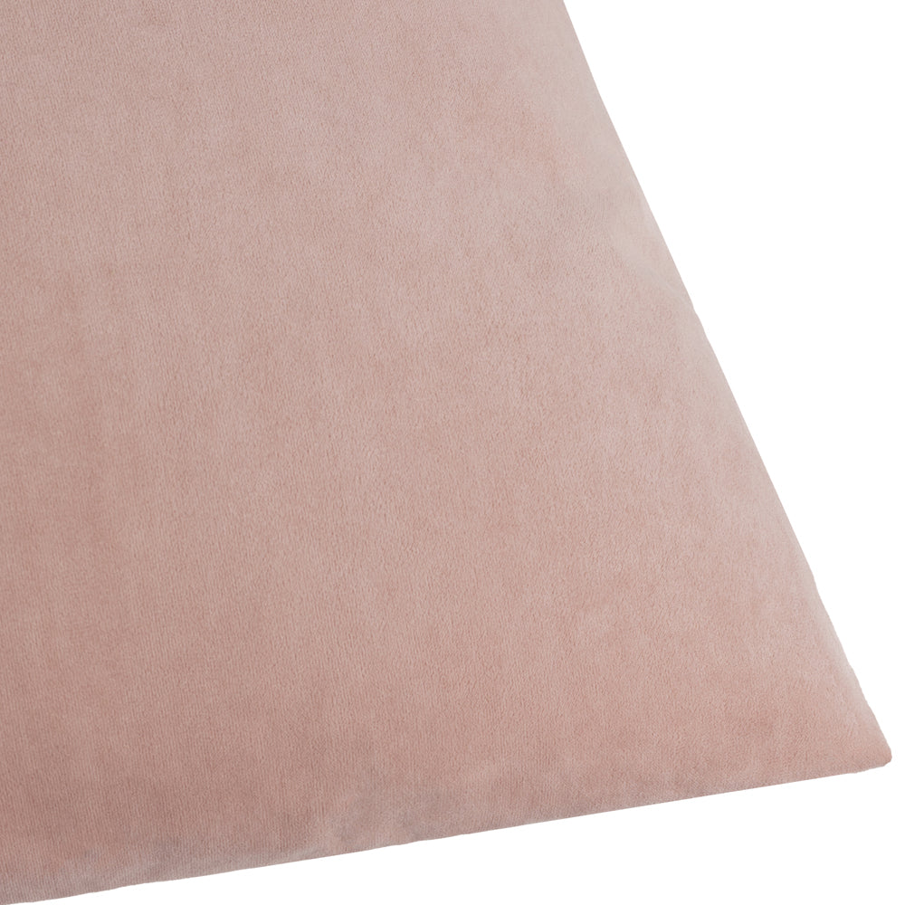Plain Pink Cushions - Darland Velvet Polyester Filled Cushion Dusty Rose Yard