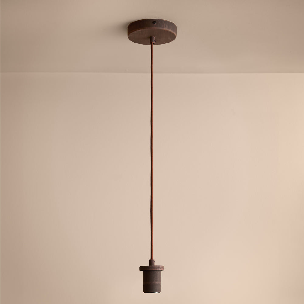 Plain Brown Lighting - Finn Pendant Ceiling Light Espresso Brown Yard