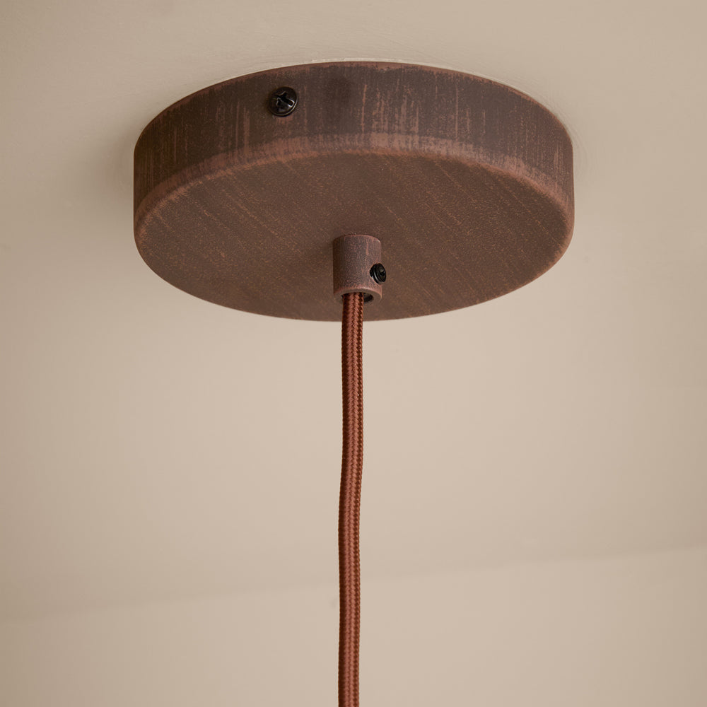 Plain Brown Lighting - Finn Pendant Ceiling Light Espresso Brown Yard
