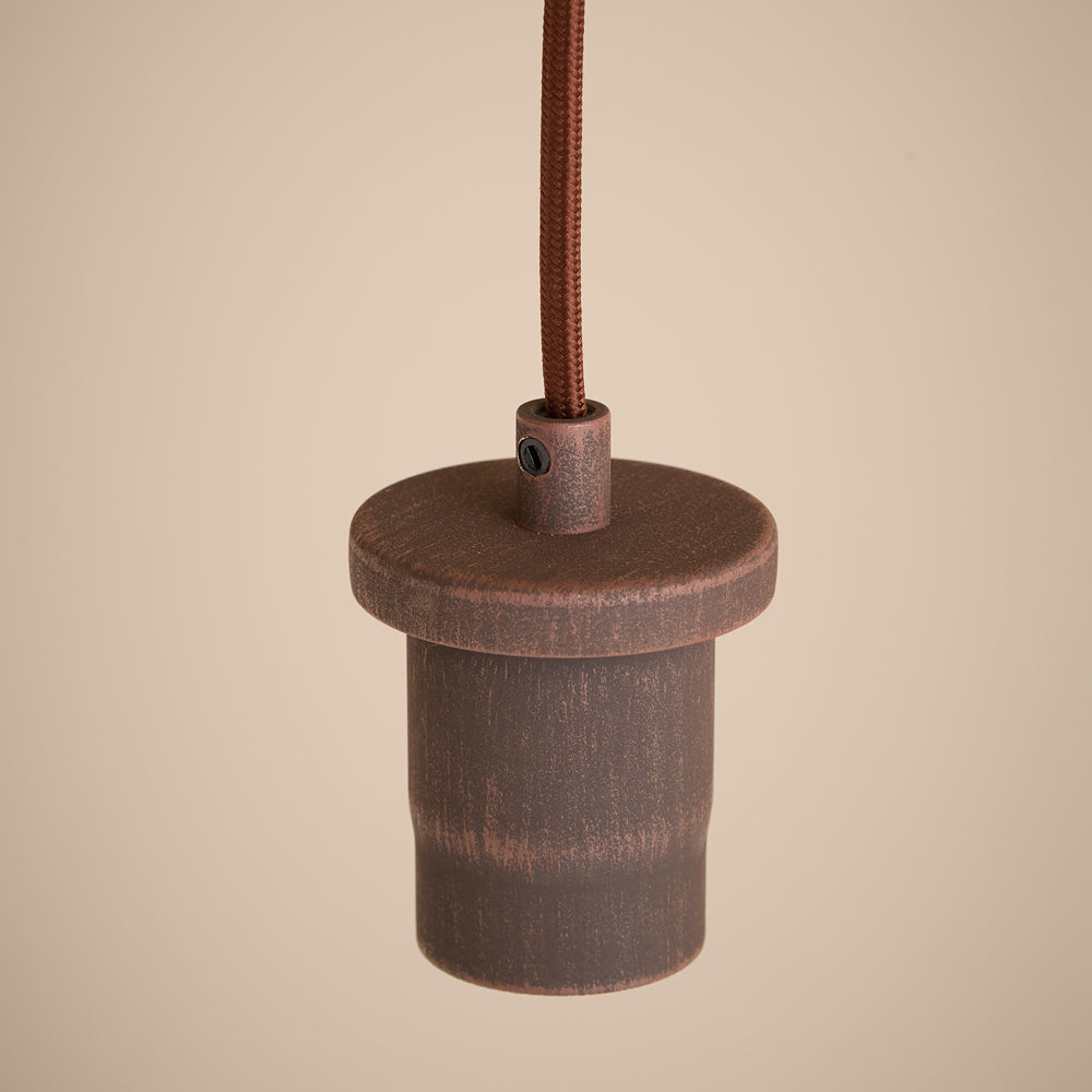 Plain Brown Lighting - Finn Pendant Ceiling Light Espresso Brown Yard