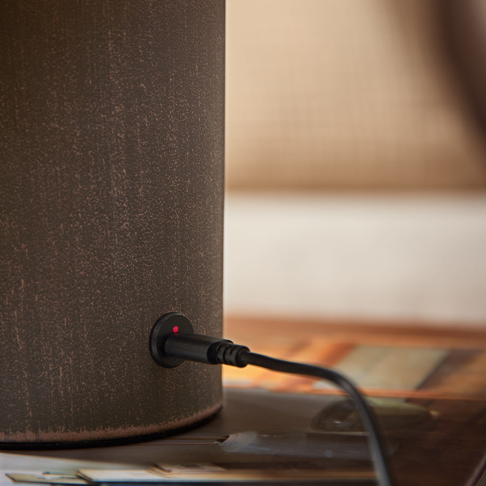 Plain Brown Lighting - Finn Rechargeable Table Lamp Espresso Brown Yard