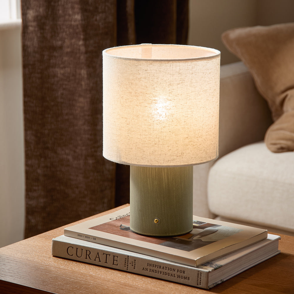 Plain Green Lighting - Finn Rechargeable Table Lamp Olive Yard
